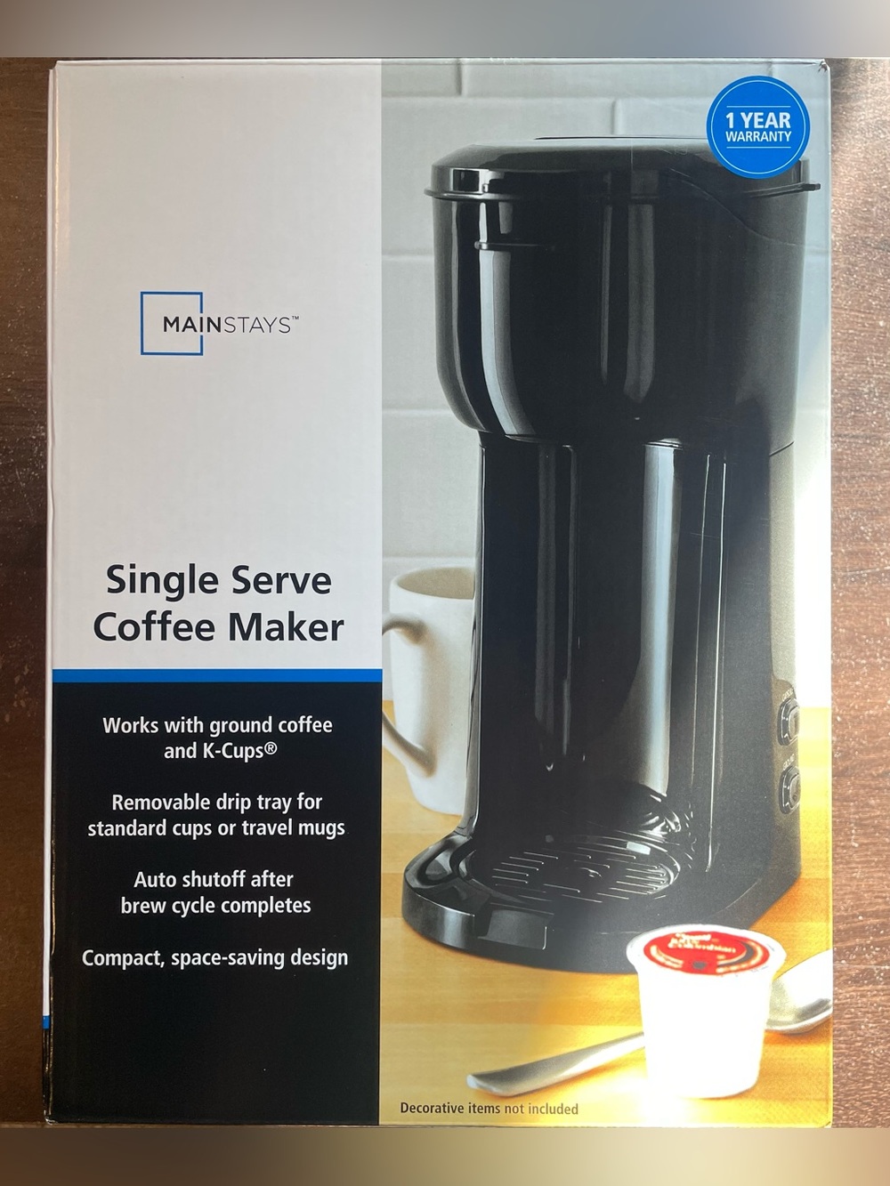 Single cup coffee maker